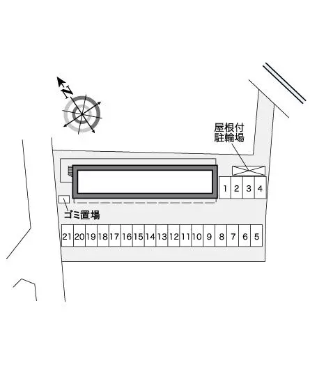 ★手数料０円★福山市手城町　月極駐車場（LP）